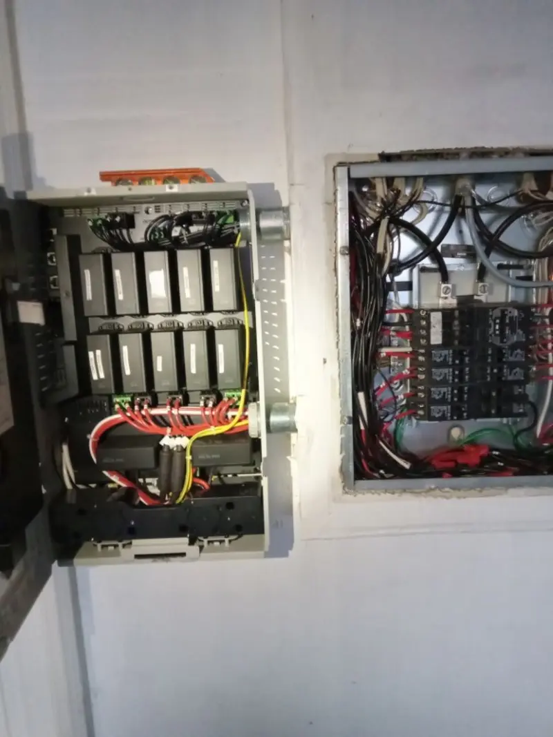 Electrical panel upgrade completed for Security Camera Wiring in Port St. John